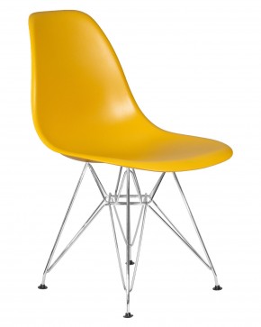 Стул обеденный DOBRIN DSR, ножки хром, цвет горчичный (Y-03) в Екатеринбурге - ok-mebel.com | фото 2