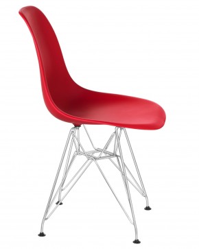 Стул обеденный DOBRIN DSR, ножки хром, цвет красный (R-02) в Екатеринбурге - ok-mebel.com | фото 3