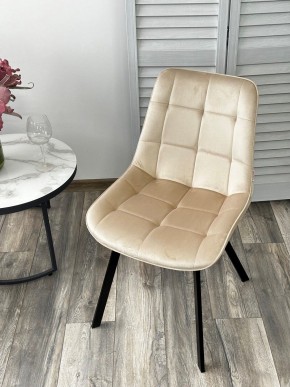 Стул ONION G062-03 светлый беж, велюр/ черный каркас М-City в Екатеринбурге - ok-mebel.com | фото 2