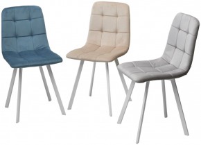 Стул РИЧИ, цвет H-06 Бежевый, велюр / белый каркас М-City в Екатеринбурге - ok-mebel.com | фото 6