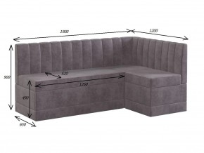 ТОМЕНТО Кухонный уголок со спальным местом (велюр 2 кат) в Екатеринбурге - ok-mebel.com | фото 2