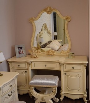 Туалетный стол + Зеркало Мона Лиза (крем) в Екатеринбурге - ok-mebel.com | фото 6