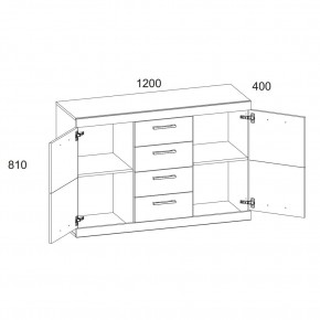 Тумба 2D4S, OSKAR , цвет дуб Санремо в Екатеринбурге - ok-mebel.com | фото 7