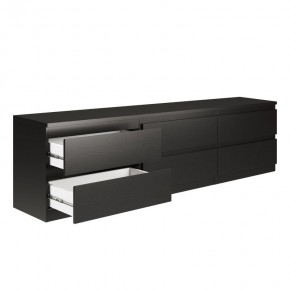 Тумба КАСТОР длинная с шестью ящиками, цвет Дуб Венге в Екатеринбурге - ok-mebel.com | фото 2