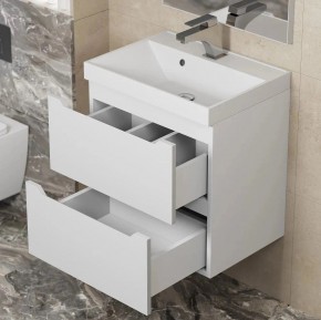 Тумба под раковину Uperwood Tanos 50 см, подвесная, белая матовая в Екатеринбурге - ok-mebel.com | фото 3