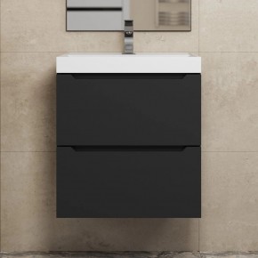 Тумба под раковину Uperwood Tanos 50 см, подвесная, черная матовая в Екатеринбурге - ok-mebel.com | фото 7