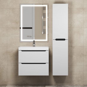 Тумба под раковину Uperwood Tanos 60 см, подвесная, белая/графит в Екатеринбурге - ok-mebel.com | фото 13