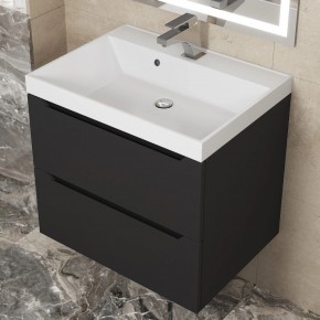 Тумба под раковину Uperwood Tanos 60 см, подвесная, черная матовая в Екатеринбурге - ok-mebel.com | фото 10