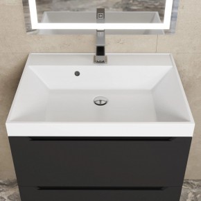 Тумба под раковину Uperwood Tanos 60 см, подвесная, черная матовая в Екатеринбурге - ok-mebel.com | фото 11