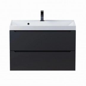 Тумба под раковину Uperwood Tanos 80 см, подвесная, черная матовая в Екатеринбурге - ok-mebel.com | фото 8