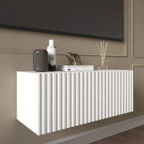 Тумба подвесная под ТВ LINES MTV1-MA 750 Белый матовый (Белый-M 10.1.2) в Екатеринбурге - ok-mebel.com | фото