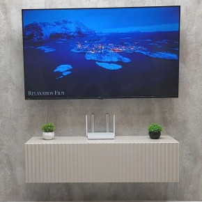 Тумба подвесная под ТВ LINES MTV4-MA 1150 Бежевый (Леда-М 10.1.5) в Екатеринбурге - ok-mebel.com | фото 2