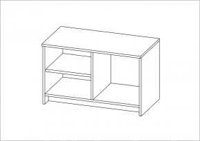 Тумба СИРИУС двухдверная низкая, цвет белый в Екатеринбурге - ok-mebel.com | фото 3