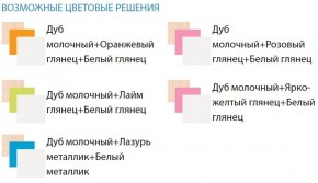 Уголок школьника Юниор-5 (МДФ глянец) 800*2000 в Екатеринбурге - ok-mebel.com | фото 2