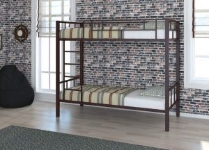 Кровать металлическая 2-х ярусная Валенсия в Екатеринбурге - ok-mebel.com | фото 2