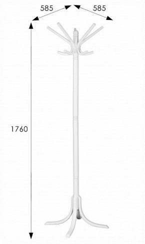 Вешалка-стойка В 8Н в Екатеринбурге - ok-mebel.com | фото 11