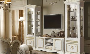 Витрина 1-дверная (11.321) Роза Талия (беж) в Екатеринбурге - ok-mebel.com | фото 2