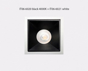 Встраиваемый светильник Italline IT06-6020 IT06-6020 black 4000K + IT06-6021 black в Екатеринбурге - ok-mebel.com | фото 3
