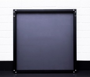 Зеркало Corsica 600х600 black без подсветки Sansa (SB1064Z) в Екатеринбурге - ok-mebel.com | фото 3