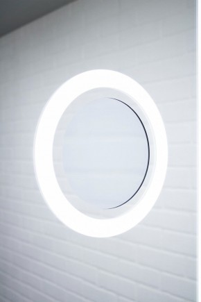 Зеркало Even 100 alum (линза) с подсветкой Sansa (SEL1028Z) в Екатеринбурге - ok-mebel.com | фото 5