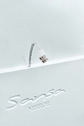 Зеркало Moon 72 white с подсветкой Sansa (SMo1046Z) в Екатеринбурге - ok-mebel.com | фото 5